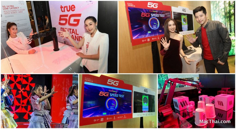 ทรูเปิดประสบการณ์ 5G ให้คนไทยสัมผัสเต็มรูปแบบครั้งแรกในไทย แรงกว่าเดิม 20 เท่า True 5G Digital Thailand ที่ทรู แบรนดิ้ง ช้อป ไอคอนสยาม